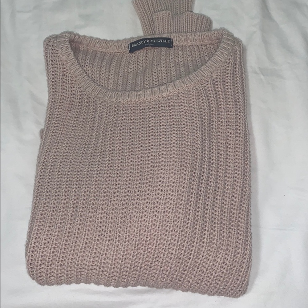 brandy Melville pink/ blush sweater one size